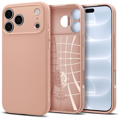 Deksel for Apple iPhone 18 Pro Max / 17 Pro Max, Spigen, Liquid Air, Rosa ACS12115