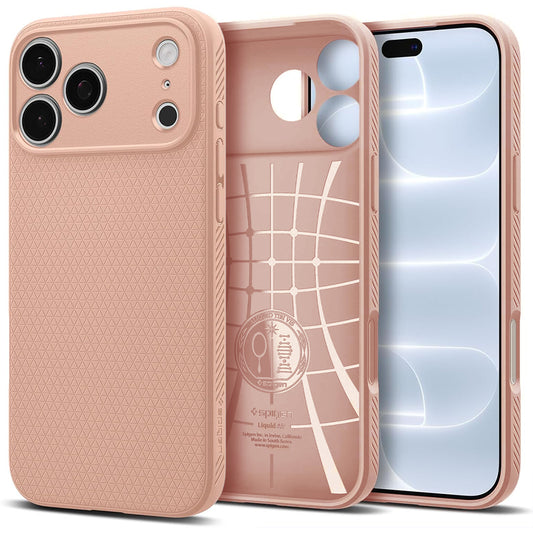 Deksel for Apple iPhone 18 Pro Max / 17 Pro Max, Spigen, Liquid Air, Rosa ACS12115