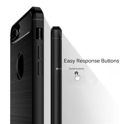 Deksel for Apple iPhone 7 Plus, Techsuit, Karbon, Svart