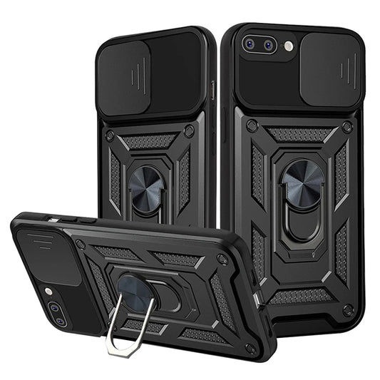 Deksel for Apple iPhone 8 Plus / 7 Plus, Techsuit, CamShield, Svart