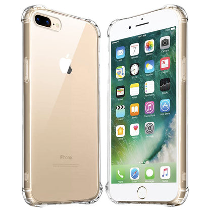 Deksel for Apple iPhone 8 Plus / 7 Plus, Techsuit, Støtsikker Klar, Transparent