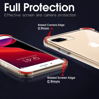 Deksel for Apple iPhone 8 Plus / 7 Plus, Techsuit, Støtsikker Klar, Transparent