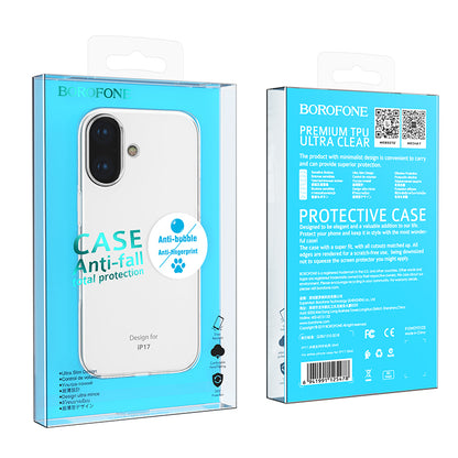 Deksel for Apple iPhone 17, Borofone, BI4 Ice, Transparent