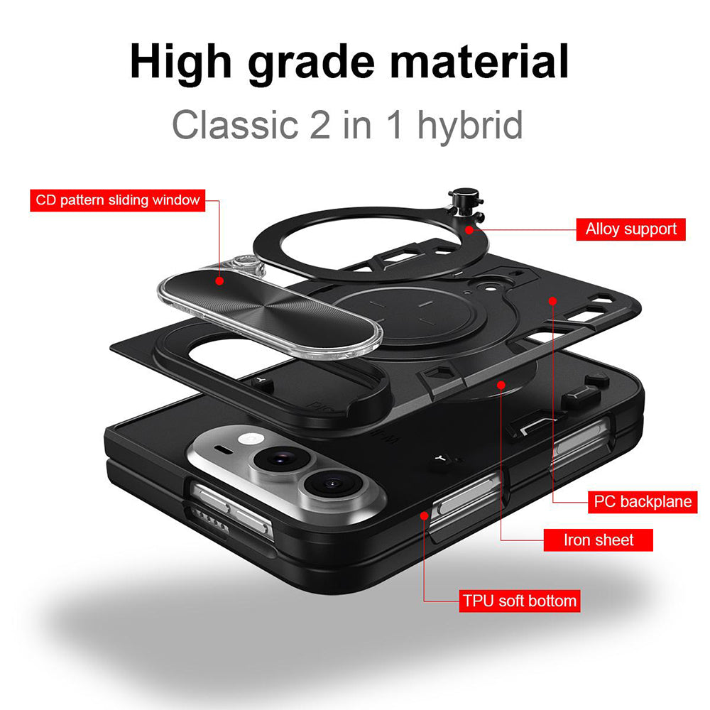 Deksel til Apple iPhone Duo, Techsuit, CamGuard Pro, svart
