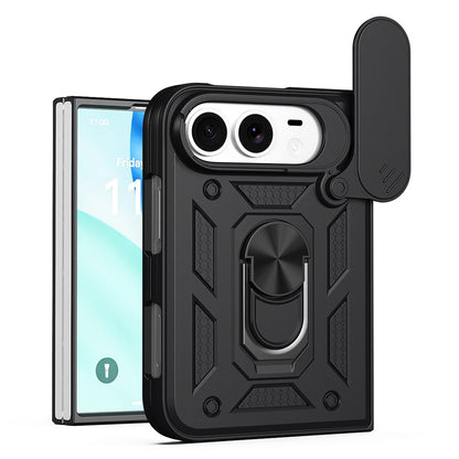 Deksel for Apple iPhone Duo, Techsuit, CamShield, Svart