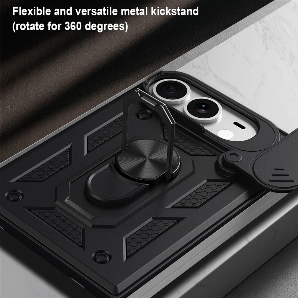 Deksel for Apple iPhone Duo, Techsuit, CamShield, Svart