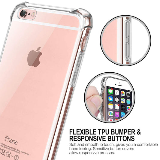 Deksel for Apple iPhone SE (2016) / 5 / 5s, Techsuit, Støtsikker Klar, Transparent