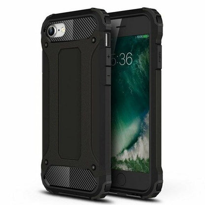 Deksel for Apple iPhone SE (2022) / SE (2020) / 8 / 7, Techsuit, Hybrid Armor, Svart