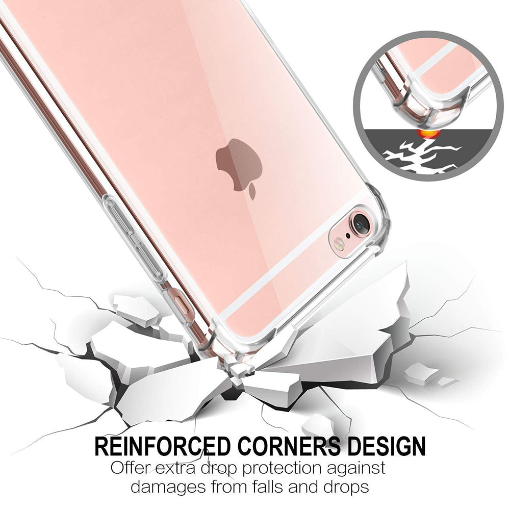 Deksel for Apple iPhone SE (2022) / SE (2020) / 8 / 7, Techsuit, Støtsikker Klar, Transparent