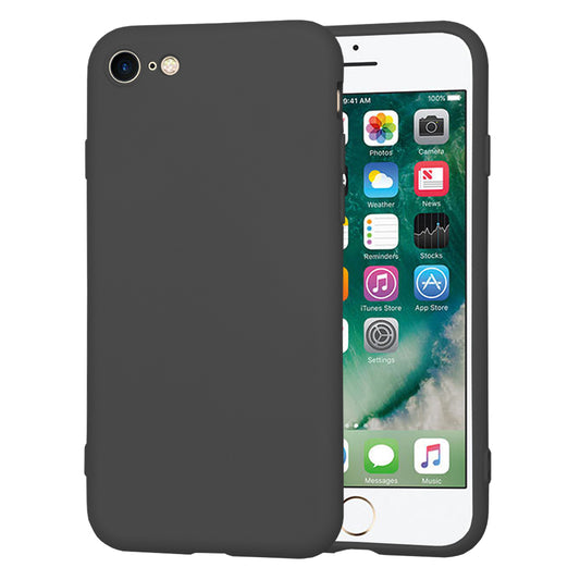 Deksel for Apple iPhone SE (2022) / SE (2020) / 8 / 7, Techsuit, SoftFlex, Svart