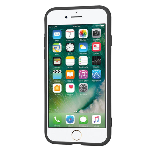 Deksel for Apple iPhone SE (2022) / SE (2020) / 8 / 7, Techsuit, SoftFlex, Svart