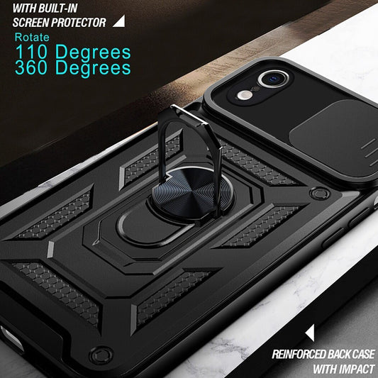 Deksel for Apple iPhone XR, Techsuit, CamShield, Svart