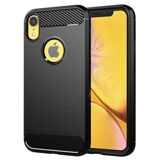 Deksel for Apple iPhone XR, Techsuit, Karbon, Svart