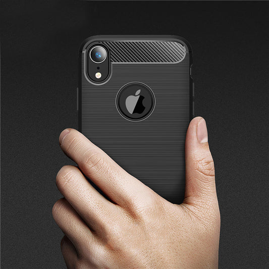 Deksel for Apple iPhone XR, Techsuit, Karbon, Svart