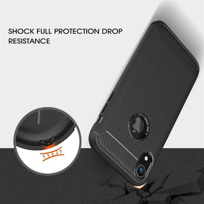 Deksel for Apple iPhone XR, Techsuit, Karbon, Svart