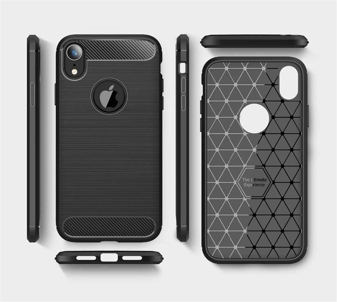 Deksel for Apple iPhone XR, Techsuit, Karbon, Svart
