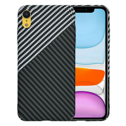 Deksel for Apple iPhone XR, Techsuit, Carbonite FiberShell, Svart Grå