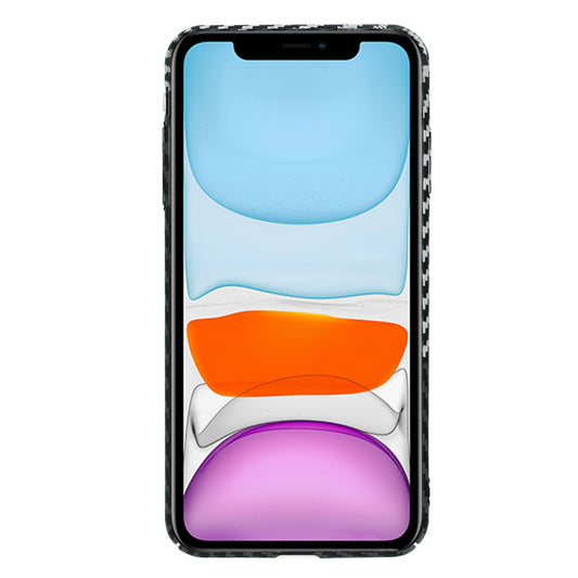 Deksel for Apple iPhone XR, Techsuit, Carbonite FiberShell, Svart Grå