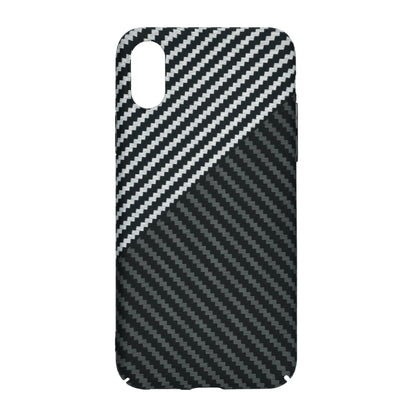 Deksel for Apple iPhone XR, Techsuit, Carbonite FiberShell, Svart Grå