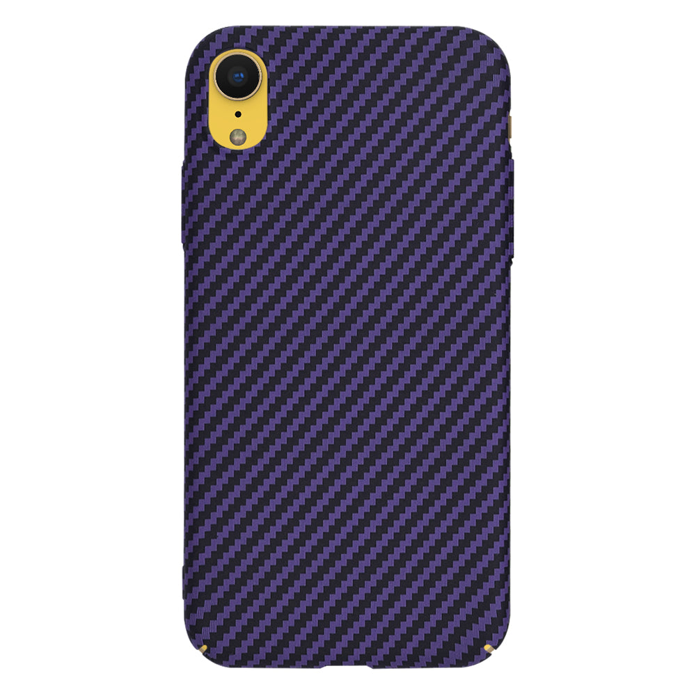 Deksel for Apple iPhone XR, Techsuit, Carbonite FiberShell, Lilla