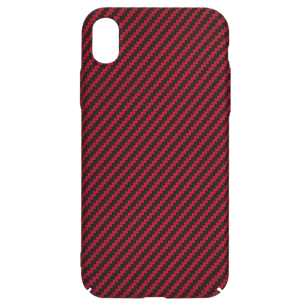 Deksel for Apple iPhone XR, Techsuit, Carbonite FiberShell, Rød