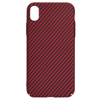 Deksel for Apple iPhone XR, Techsuit, Carbonite FiberShell, Rød