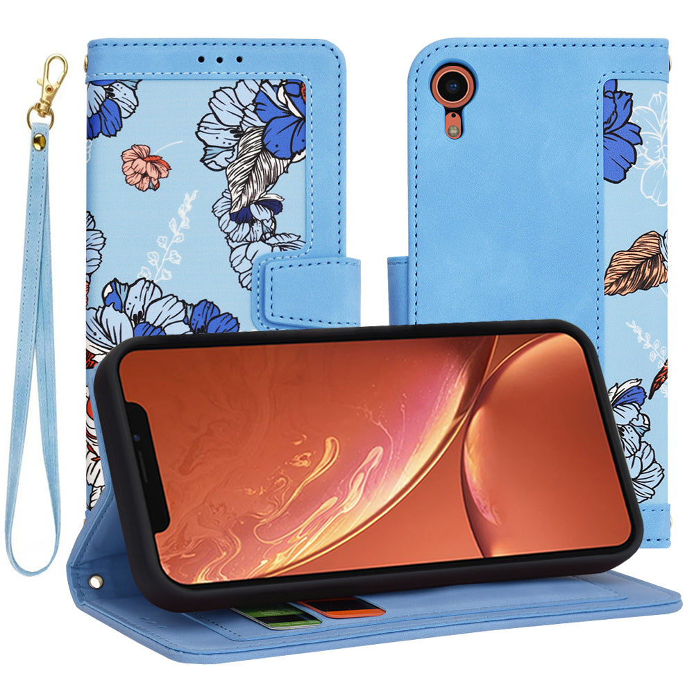 Deksel til Apple iPhone XR, Techsuit, FlipCraft, Blå