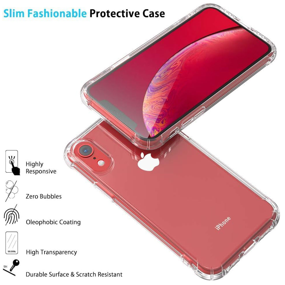 Deksel for Apple iPhone XR, Techsuit, Støtsikker Klar, Transparent