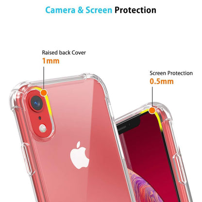 Deksel for Apple iPhone XR, Techsuit, Støtsikker Klar, Transparent