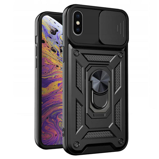 Deksel for Apple iPhone XS Max, Techsuit, CamShield, Svart