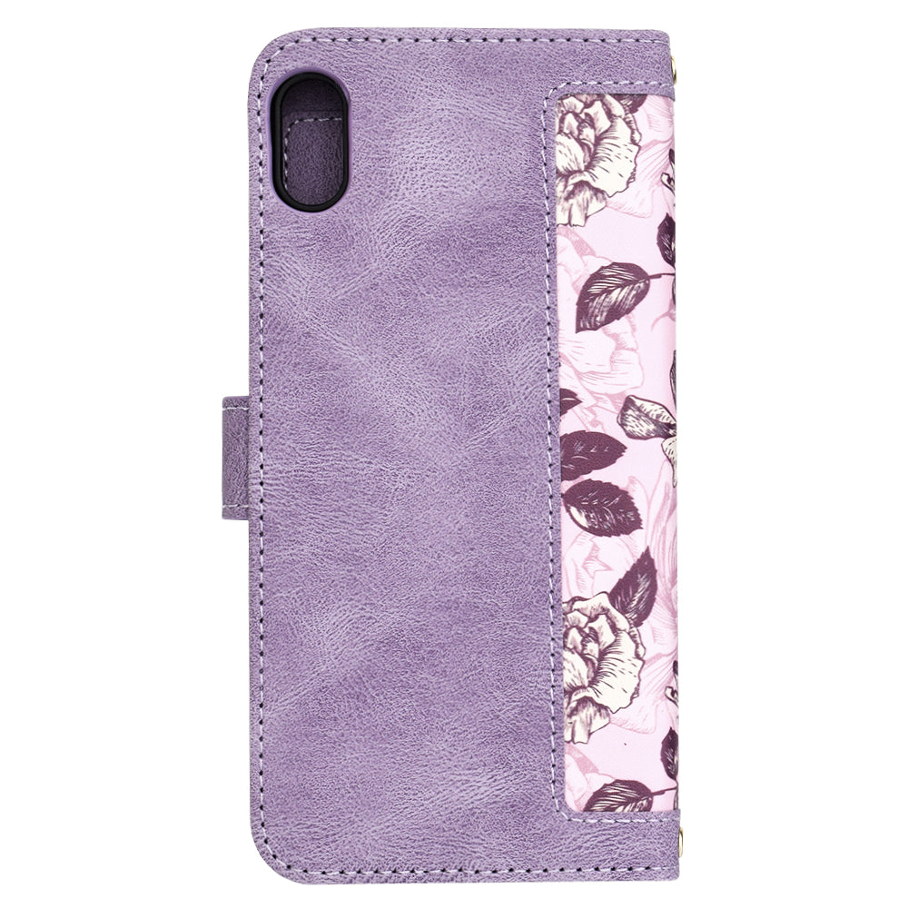 Deksel for Apple iPhone XS Max, Techsuit, FlipCraft, Lilla