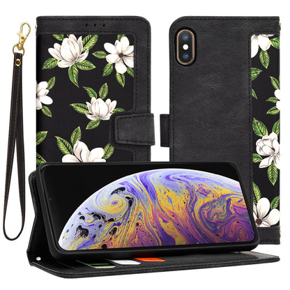 Deksel for Apple iPhone XS Max, Techsuit, FlipCraft, Svart
