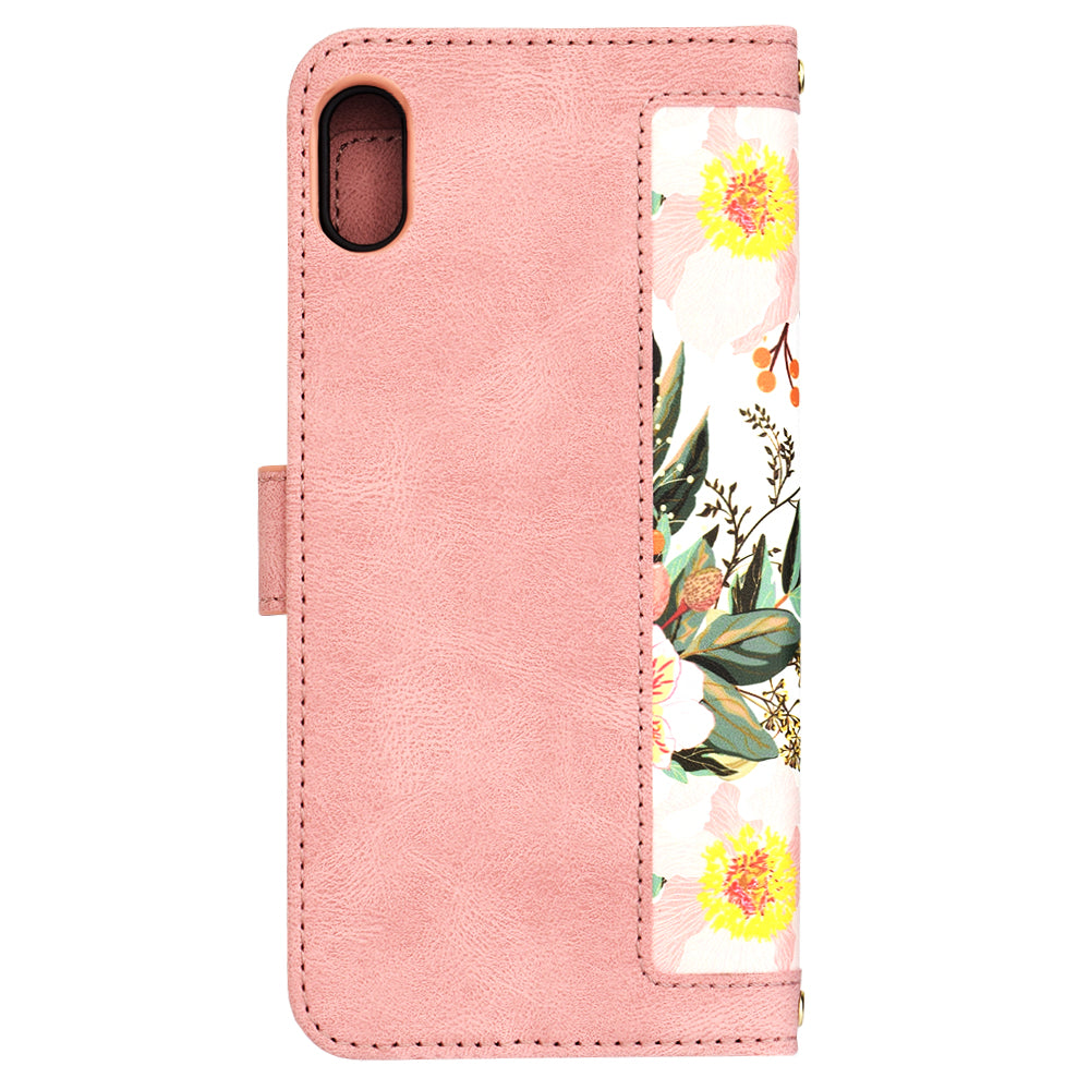 Deksel for Apple iPhone XS Max, Techsuit, FlipCraft, Rosa