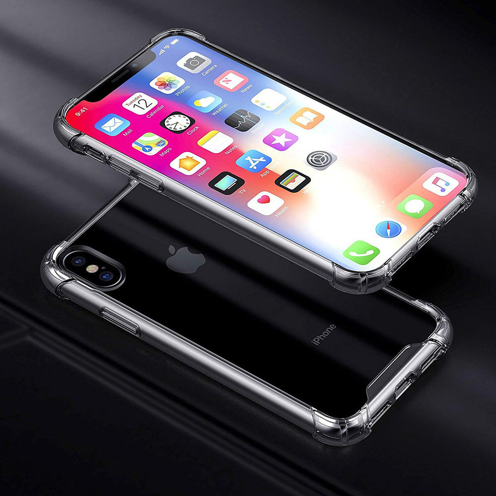 Deksel for Apple iPhone XS Max, Techsuit, Støtsikker Klar, Transparent