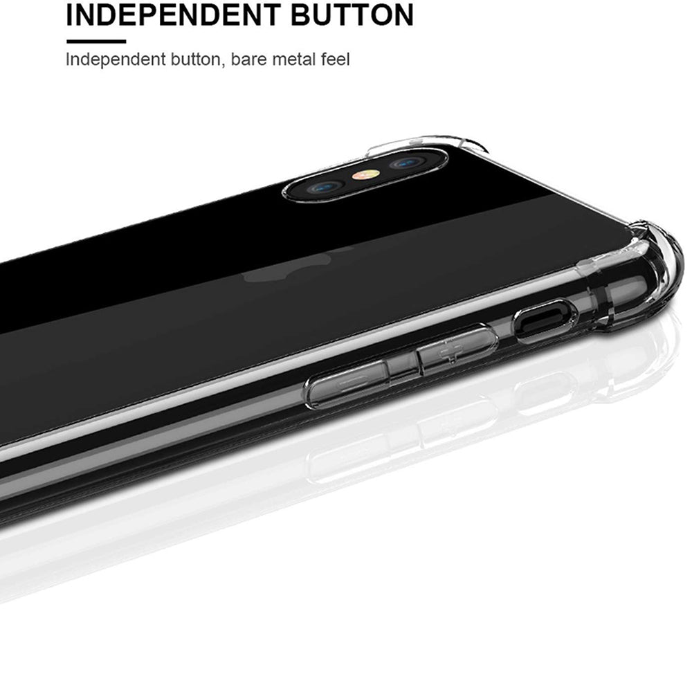 Deksel for Apple iPhone XS Max, Techsuit, Støtsikker Klar, Transparent