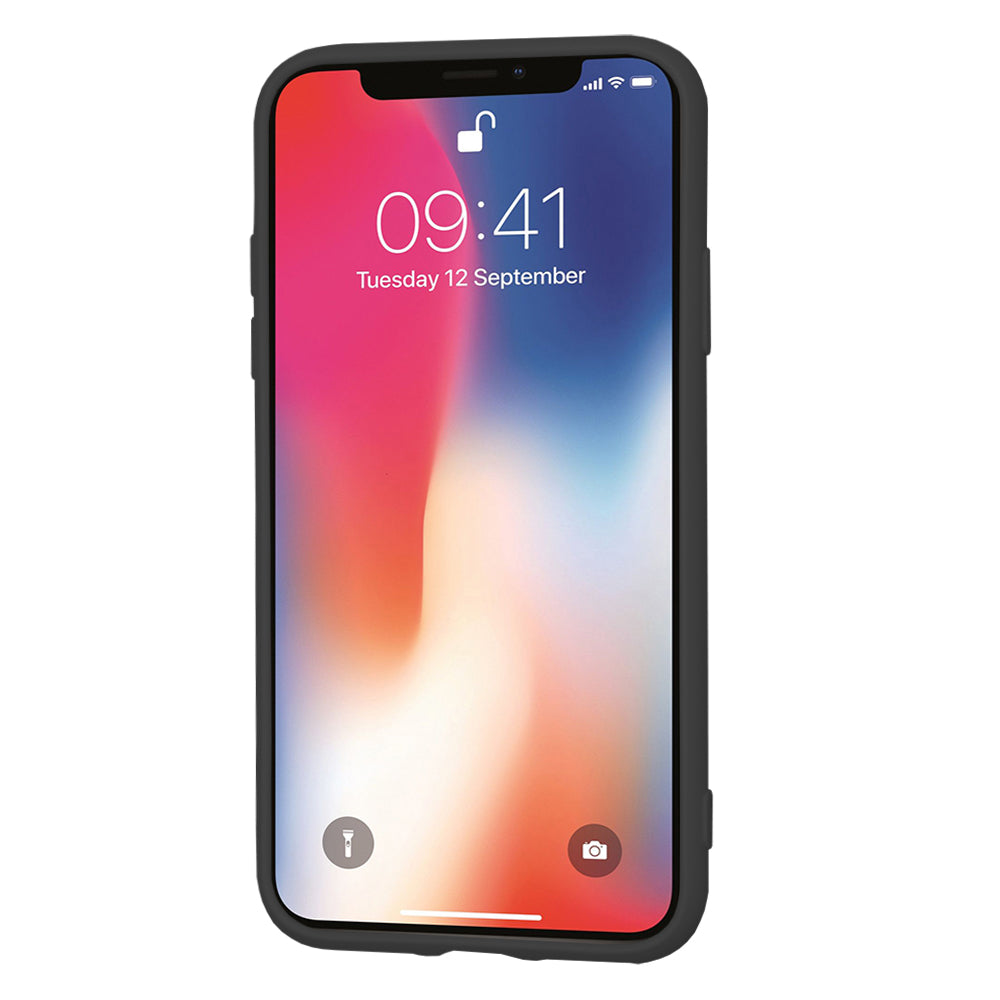 Deksel for Apple iPhone XS / X, Techsuit, SoftFlex, Svart