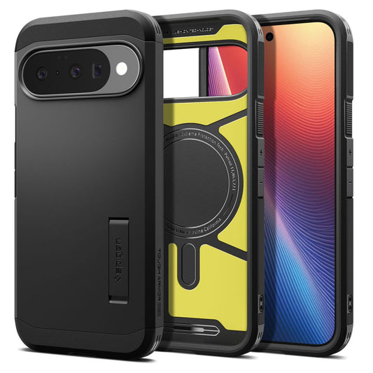 Deksel for Google Pixel 10 Pro / 10, Spigen, Tough Armor, Svart
