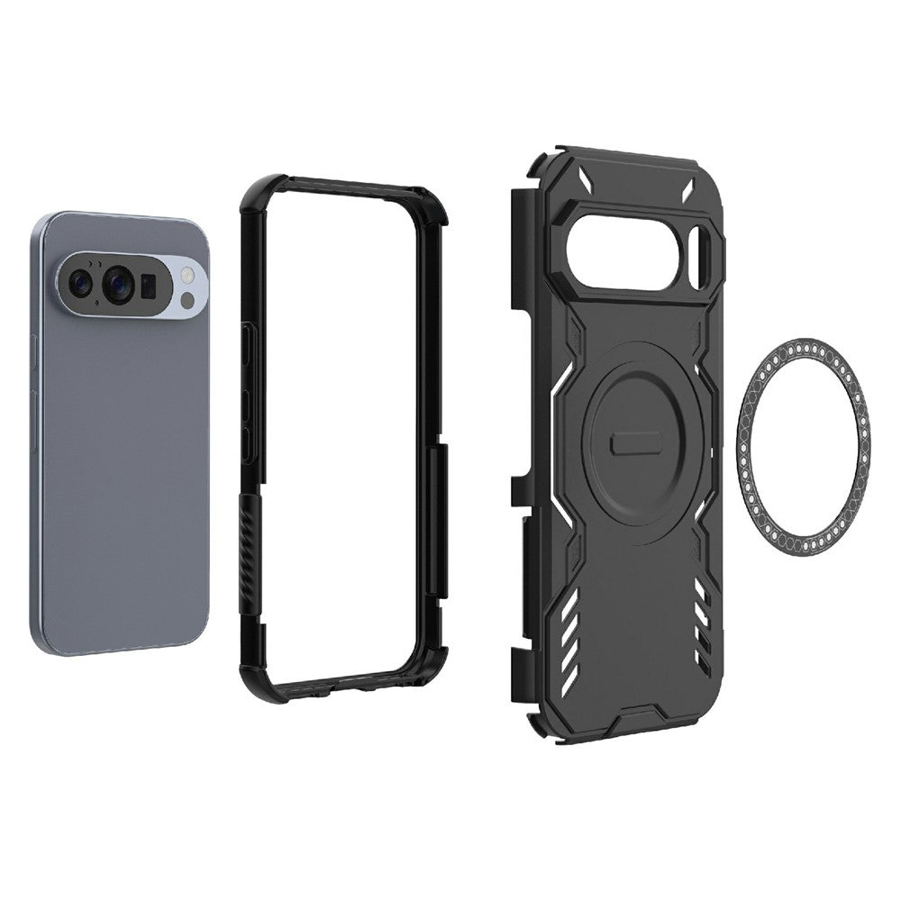 MagSafe-deksel for Google Pixel 10 Pro / 10, Techsuit, ArmorMag, svart