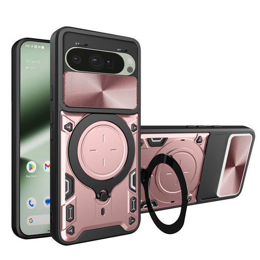 Deksel for Google Pixel 10 Pro / 10, Techsuit, CamGuard Pro, Rosa Gull