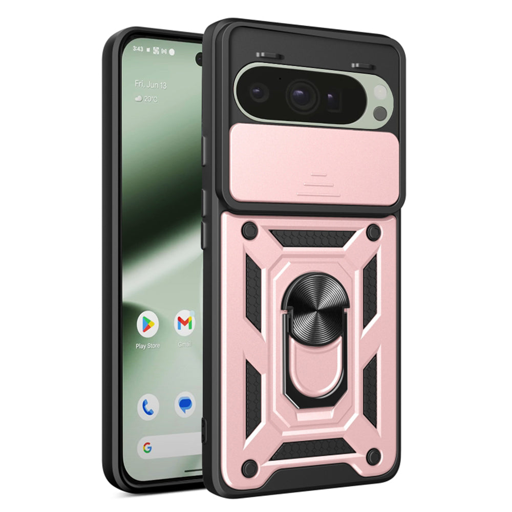 Deksel for Google Pixel 10 Pro / 10, Techsuit, CamShield, Rosa