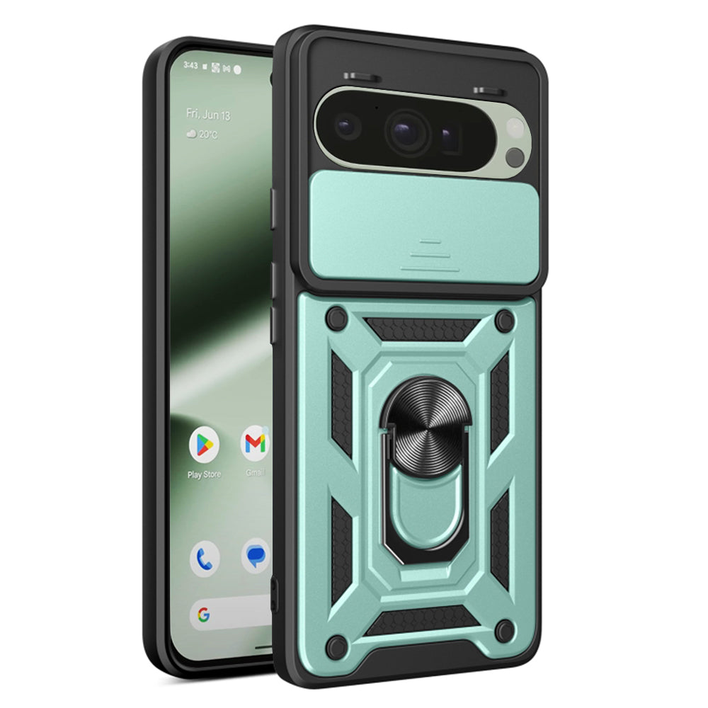 Deksel for Google Pixel 10 Pro / 10, Techsuit, CamShield, Grønn