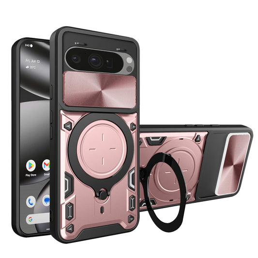Deksel for Google Pixel 10 Pro XL, Techsuit, CamGuard Pro, Rosa Gull
