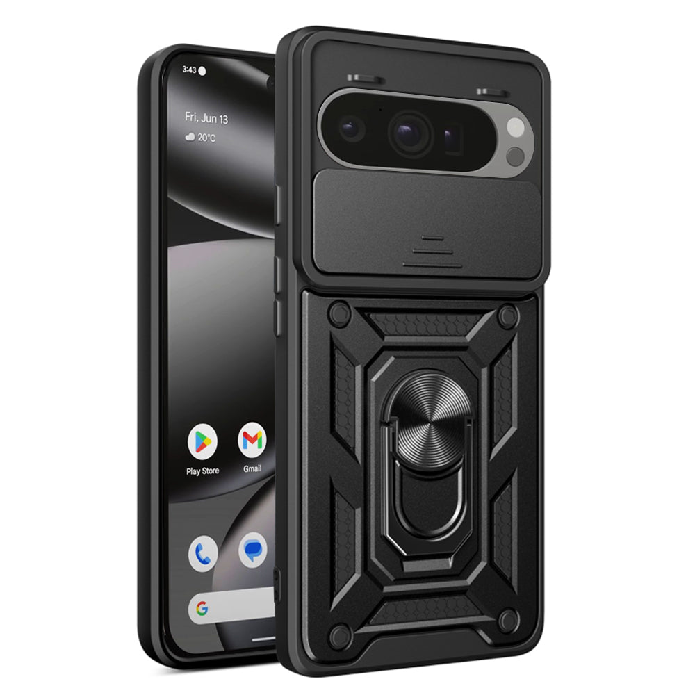 Deksel for Google Pixel 10 Pro XL, Techsuit, CamShield, Svart