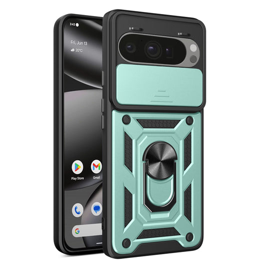 Deksel for Google Pixel 10 Pro XL, Techsuit, CamShield, Grønn