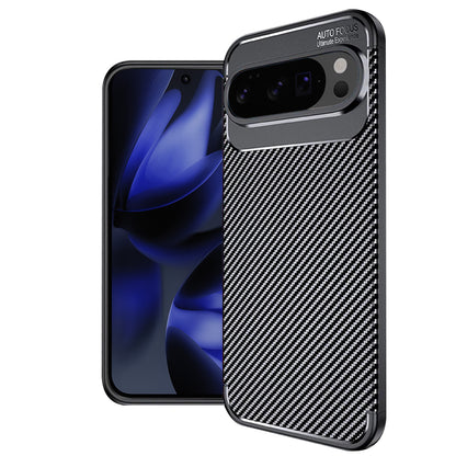 Deksel for Google Pixel 10 Pro XL, Techsuit, CarbonFiber, Svart