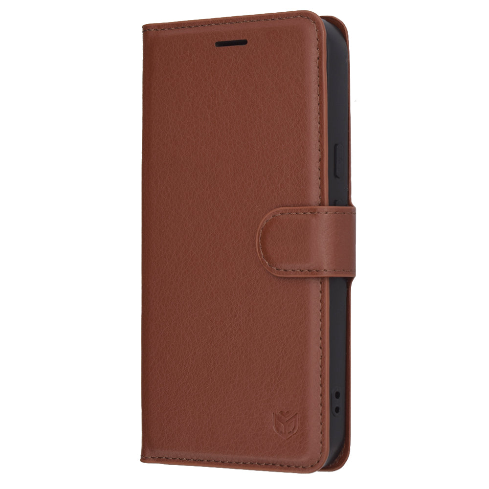 Deksel for Google Pixel 10 Pro XL, Techsuit, Leather Folio, Brun
