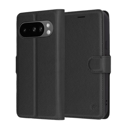 Deksel for Google Pixel 10 Pro XL, Techsuit, Leather Folio, Svart