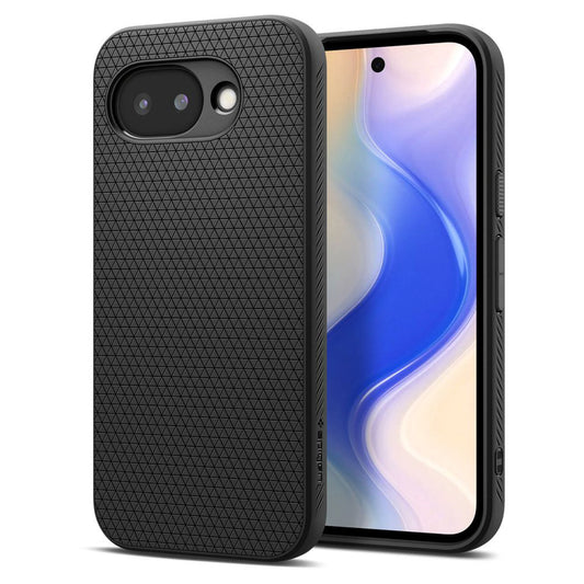 Deksel for Google Pixel 10a, Spigen, Liquid Air, Matt Svart ACS11285