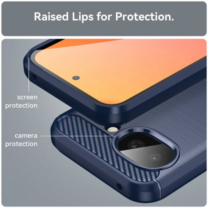 Deksel for Google Pixel 10a, Techsuit, Karbon, Blå
