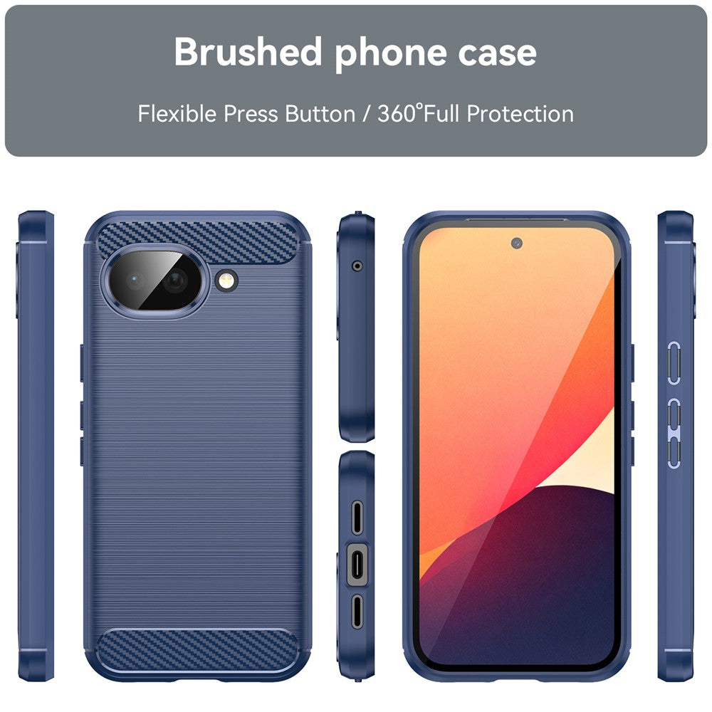 Deksel for Google Pixel 10a, Techsuit, Karbon, Blå